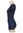 IHLE blaues (marine) Korsetthemd mit Arm und U-Boot-Ausschnitt